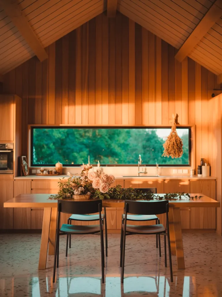 Golden Hour Wood Kitchen