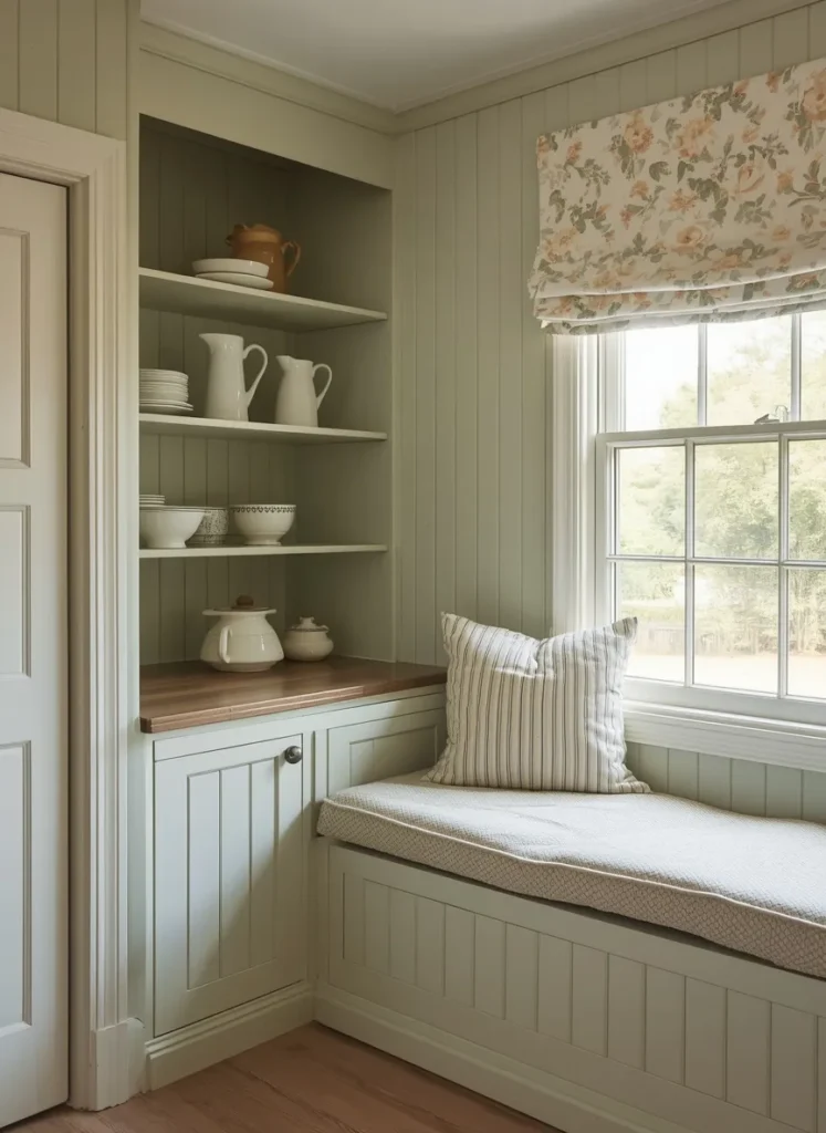 Green Cabinet Window Nook