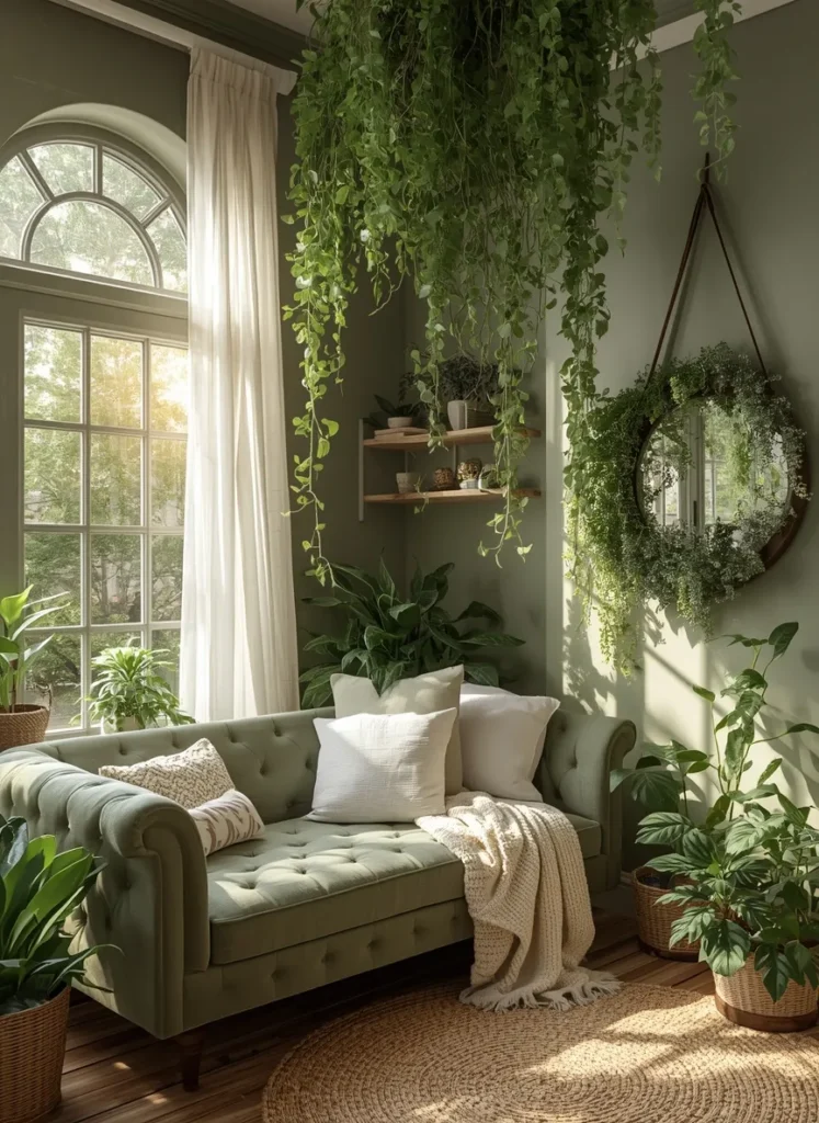 green living room decor ideas