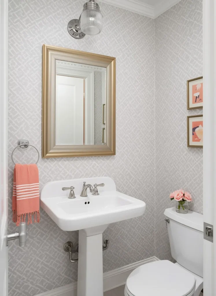 Grey Trellis Wallpaper