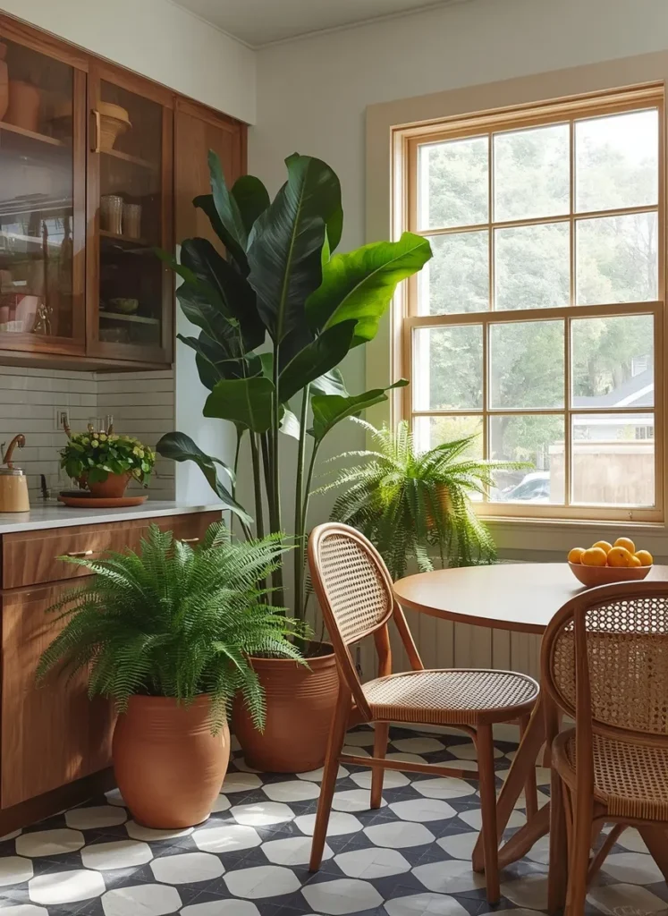 Lush Greenery Kitchen Corner