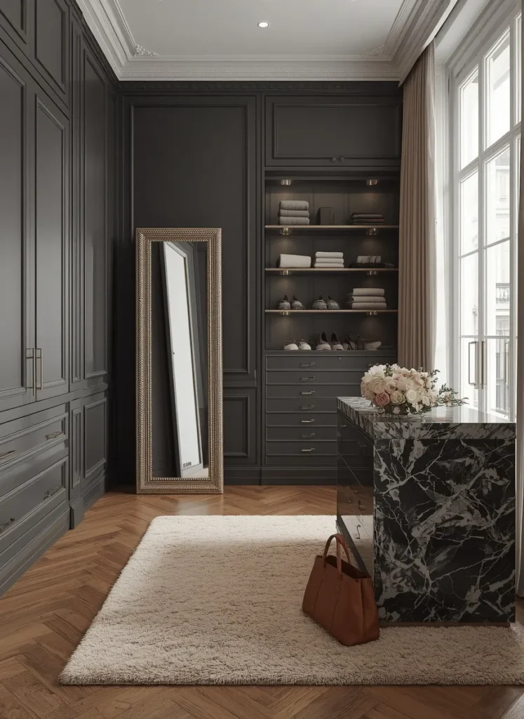 custom walk in closet designs