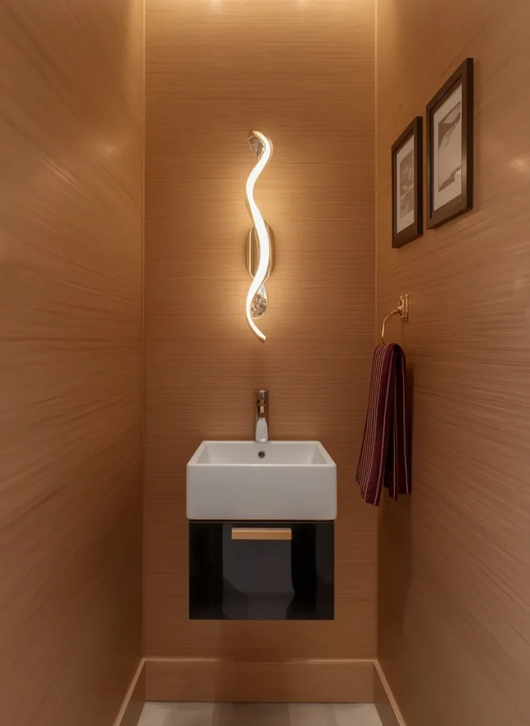 Modern Floating Vanity Nook