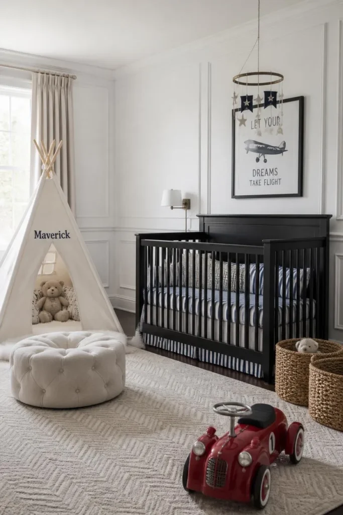 Modern Minimalist Baby Boy Nursery