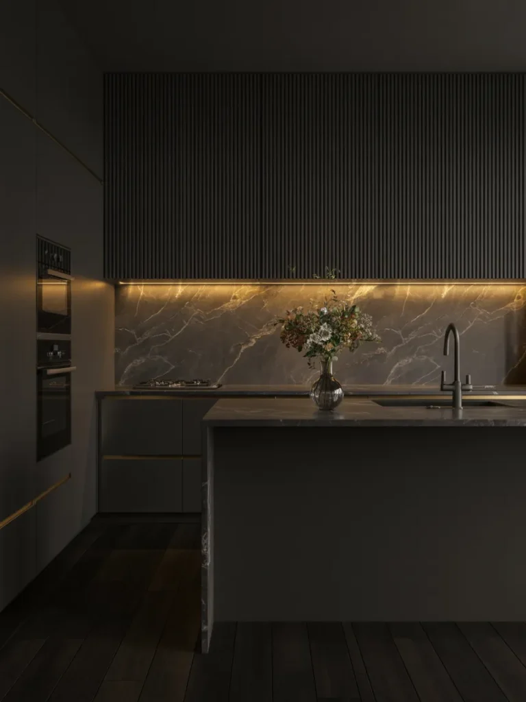 Moody Dark Luxury Kitchen