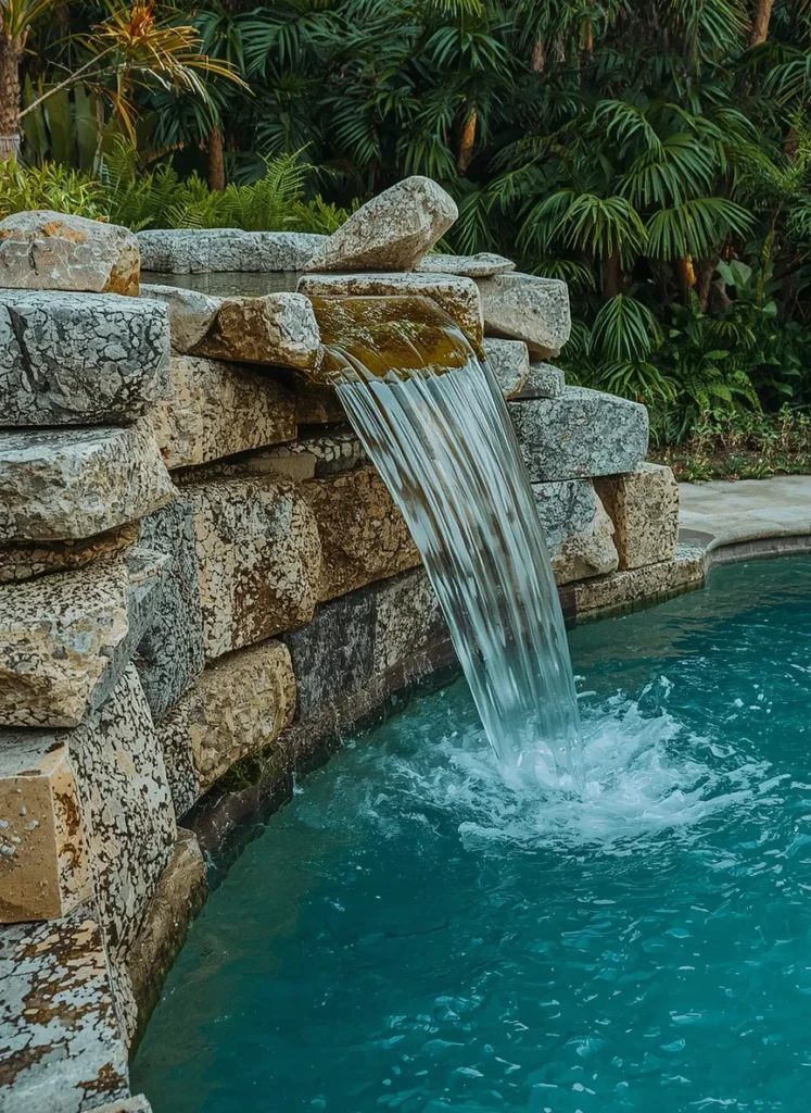 Natural Stone Waterfall