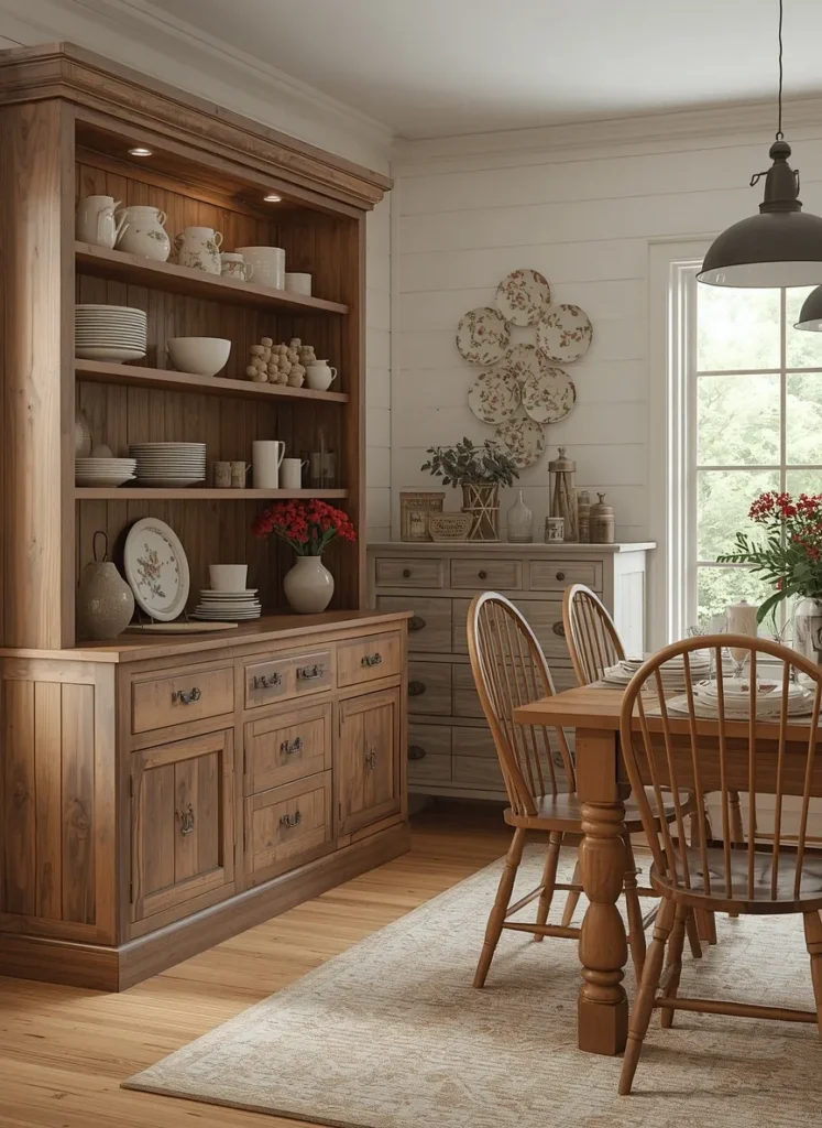 Open Shelving Display Wall
