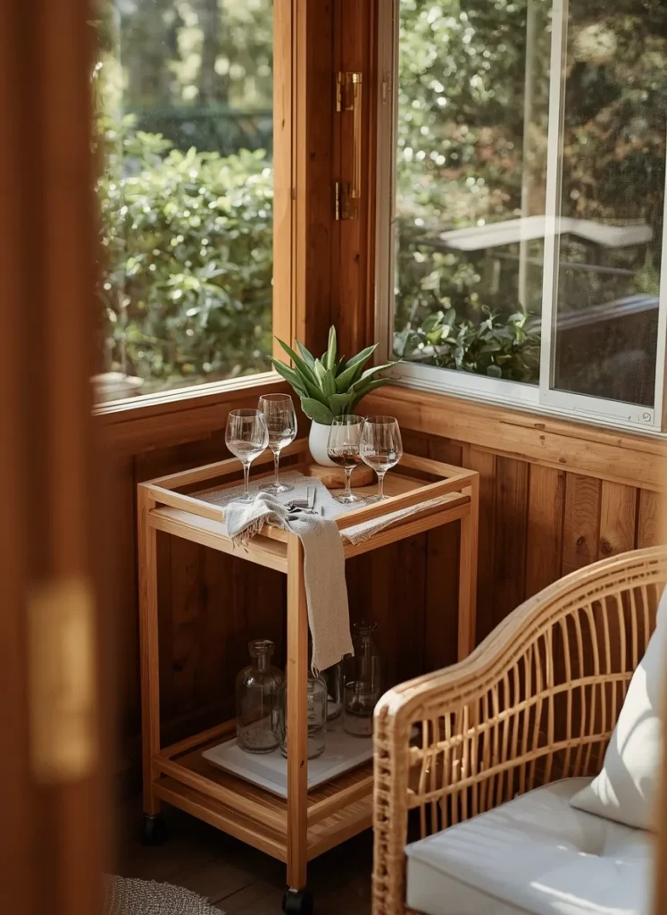 Outdoor Bar Cart Corner