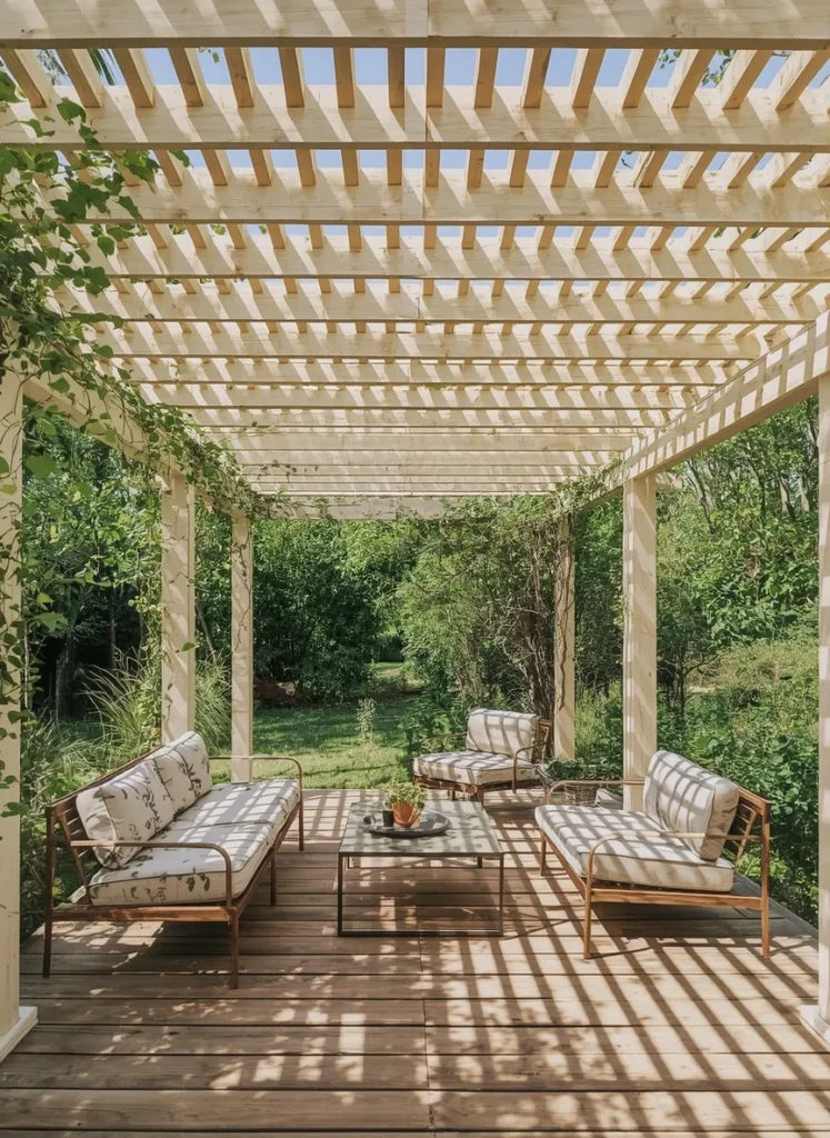 Pergola-Style Open Roof