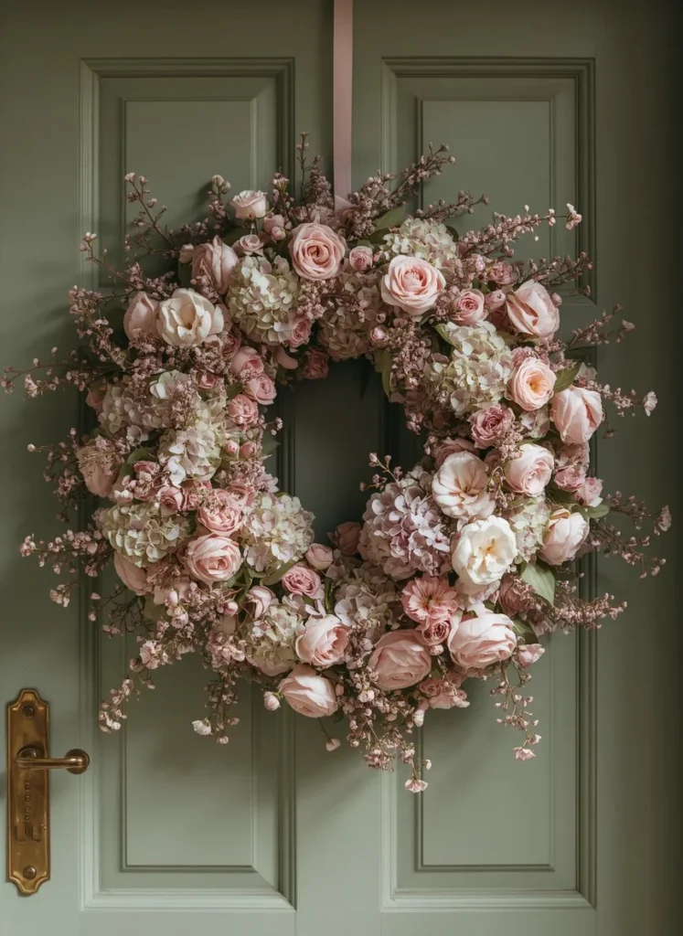 Pink Cherry Blossom Wreath