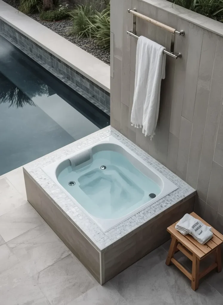 Poolside Cold Plunge Corner