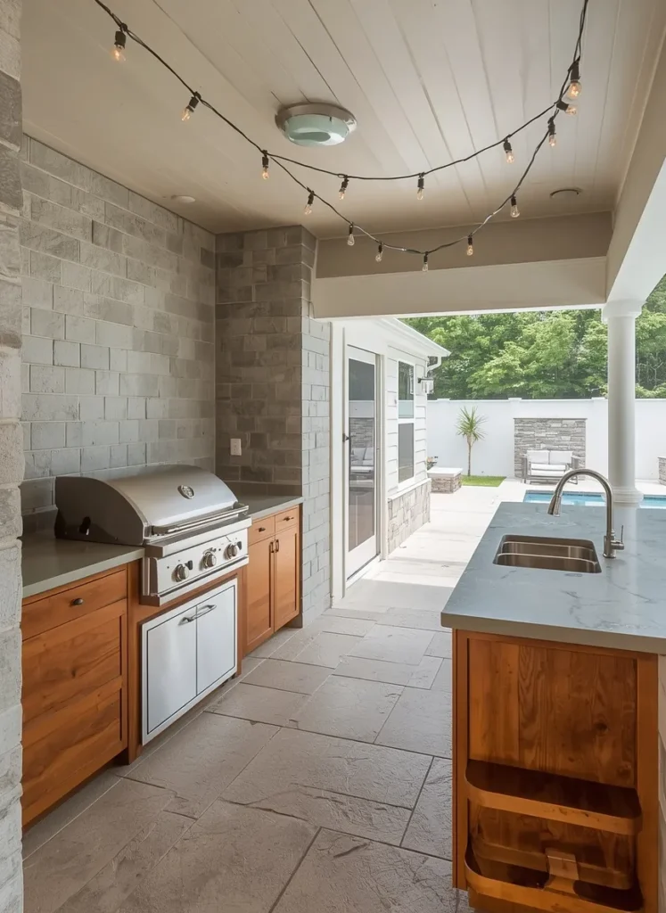 Poolside Outdoor Kitchen