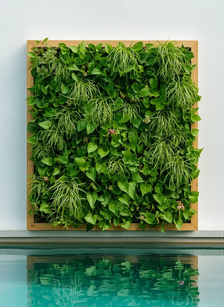Poolside Vertical Garden