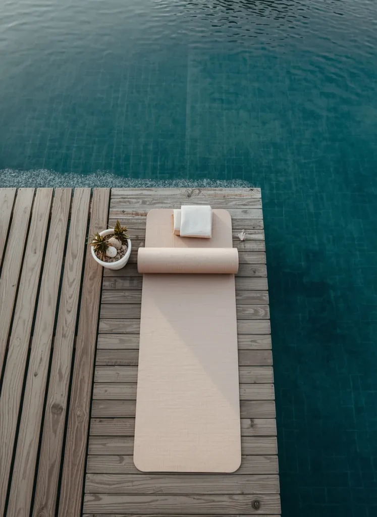 Poolside Yoga Deck