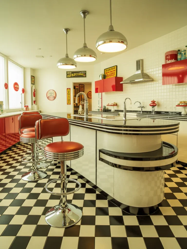 Retro Diner Style Kitchen