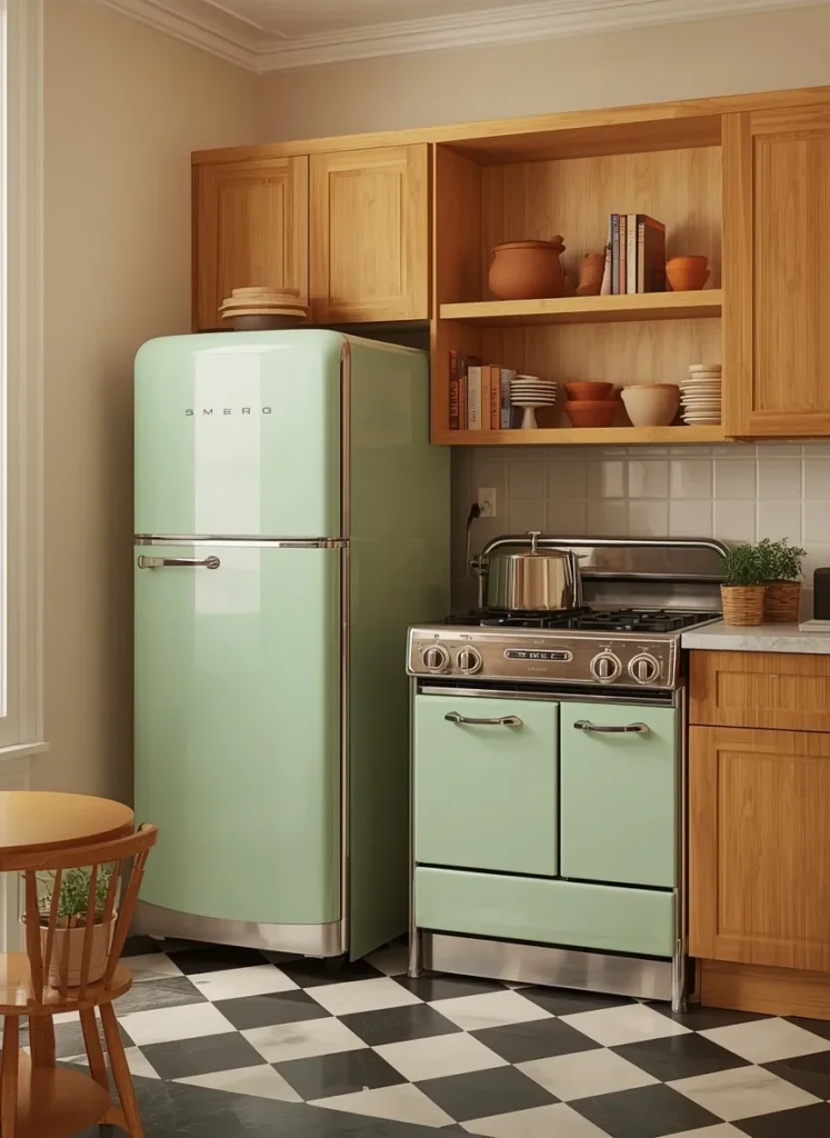 Retro Mint Smeg Kitchen