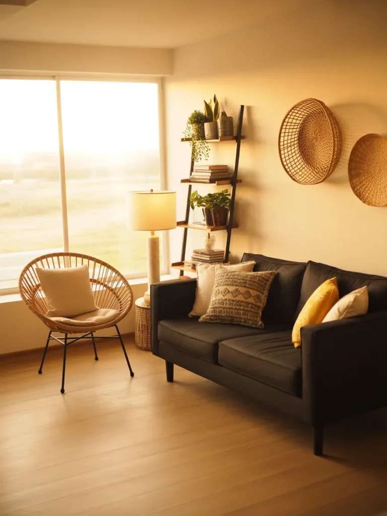 black sofa living room designs