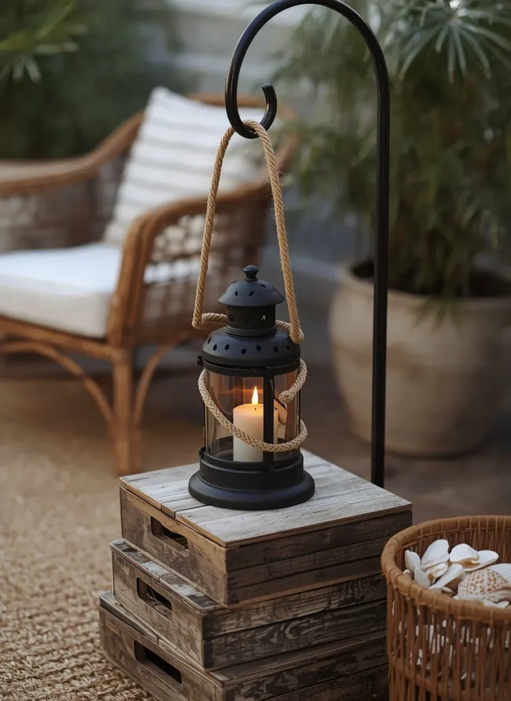 Rustic Rope Lantern
