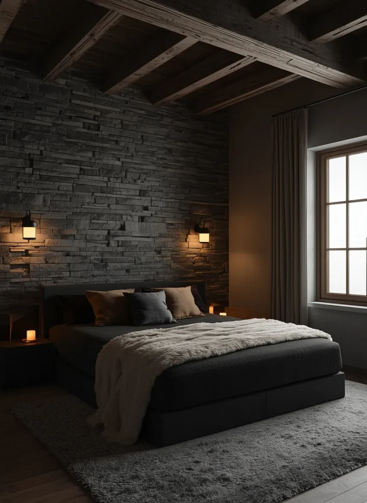 moody black bedroom ideas dark decor