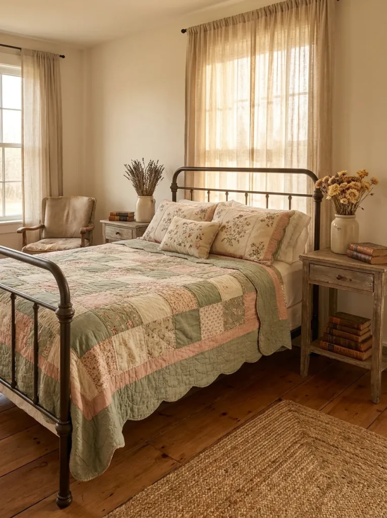 Rustic Patchwork Summer Bedding