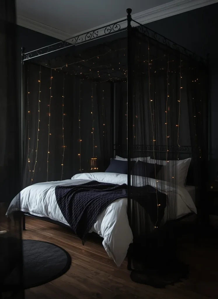 moody black bedroom ideas dark decor