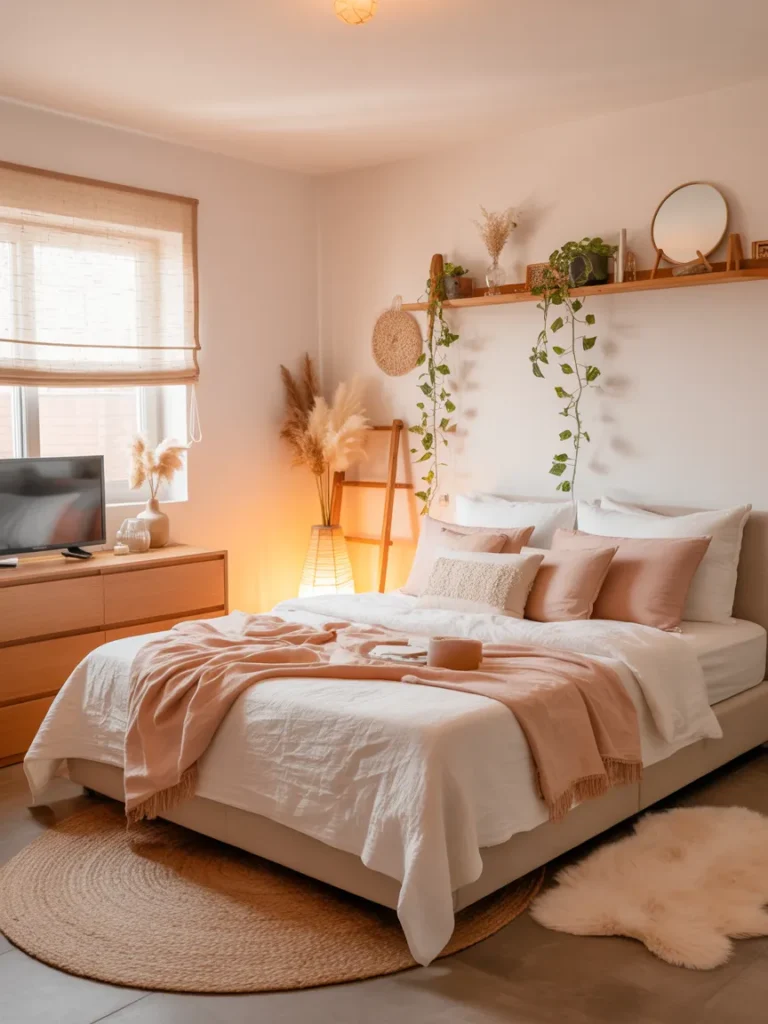 Small Cozy Boho Bedroom
