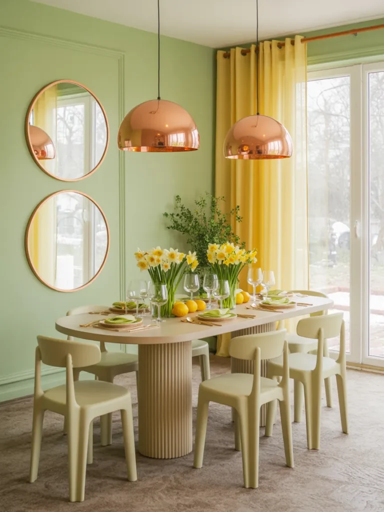 Spring Yellow Daffodil Table