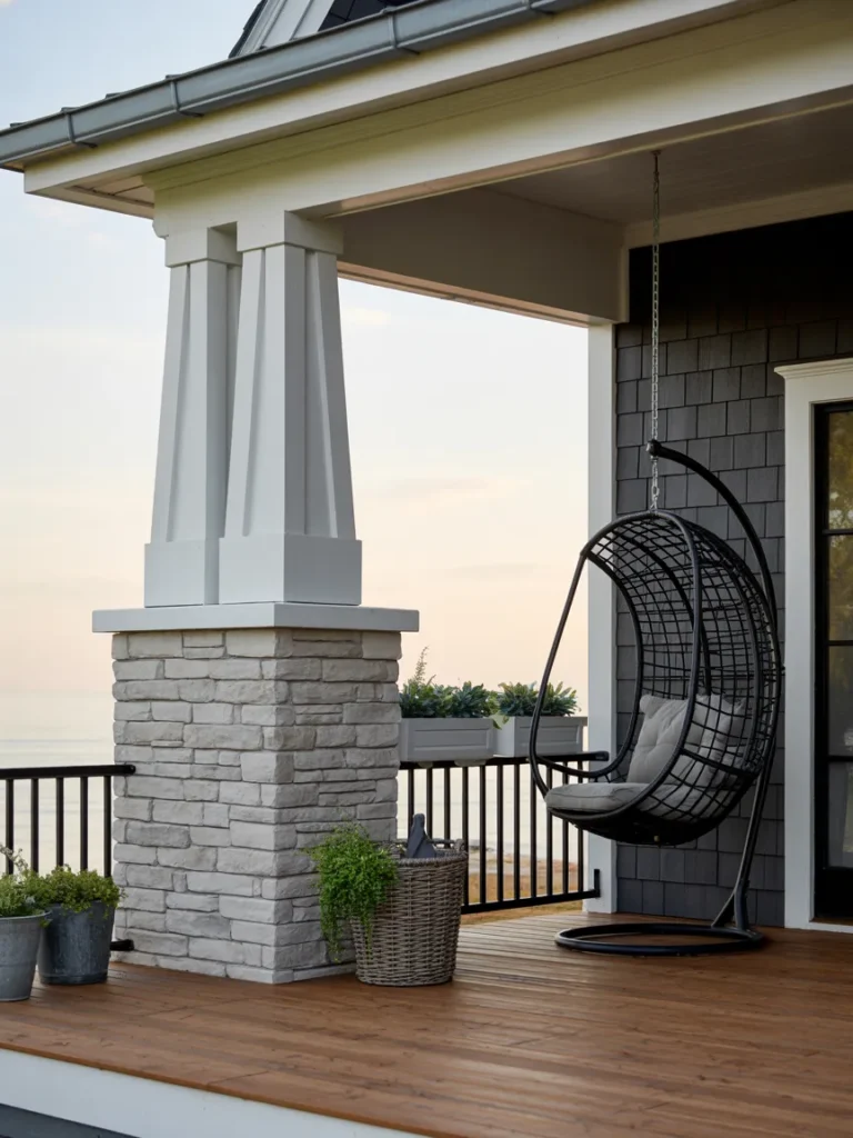 Stone Pillar Coastal Deck