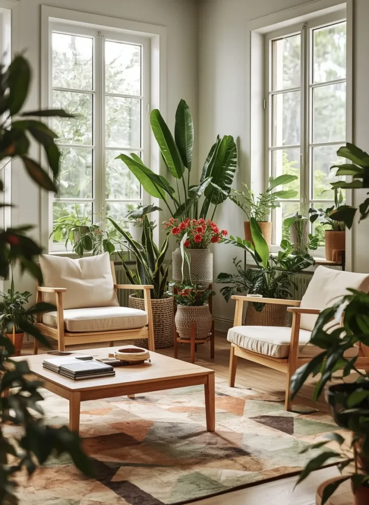 Sunlit Plant Filled Corner