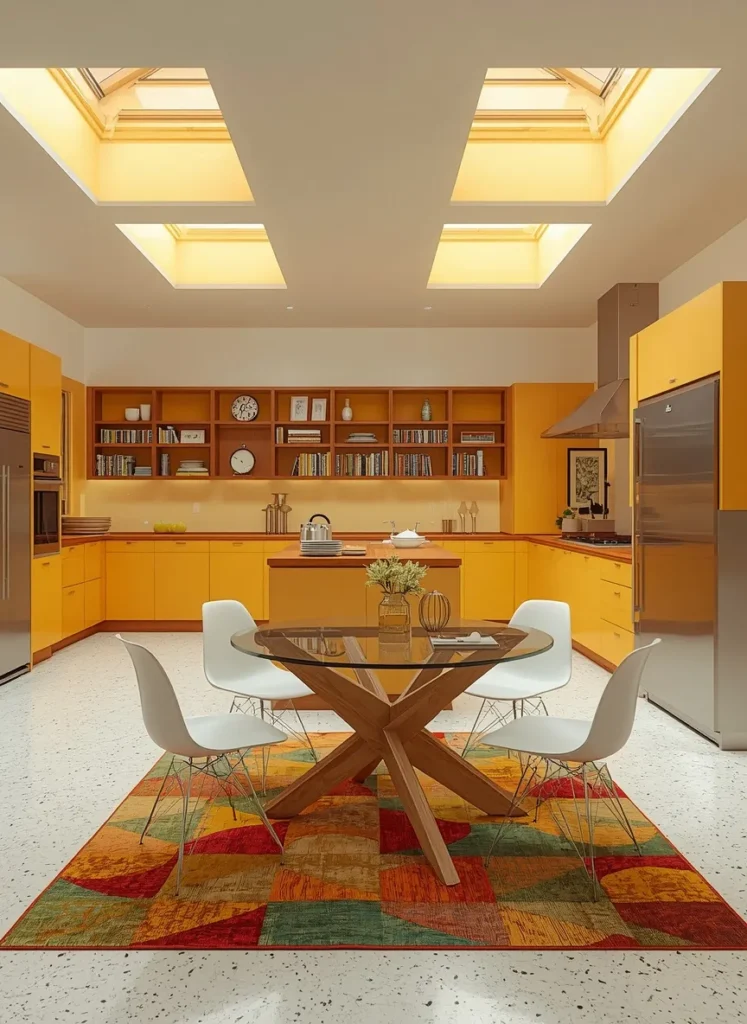 Sunny Yellow Family Kitchen