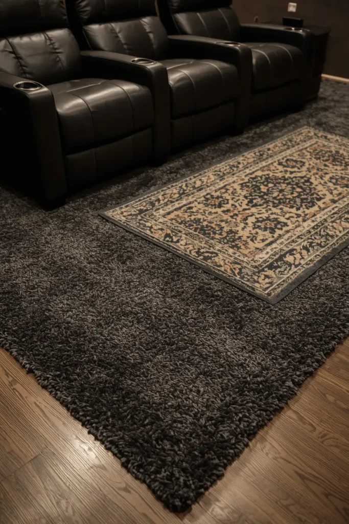 Textured Rug Layering