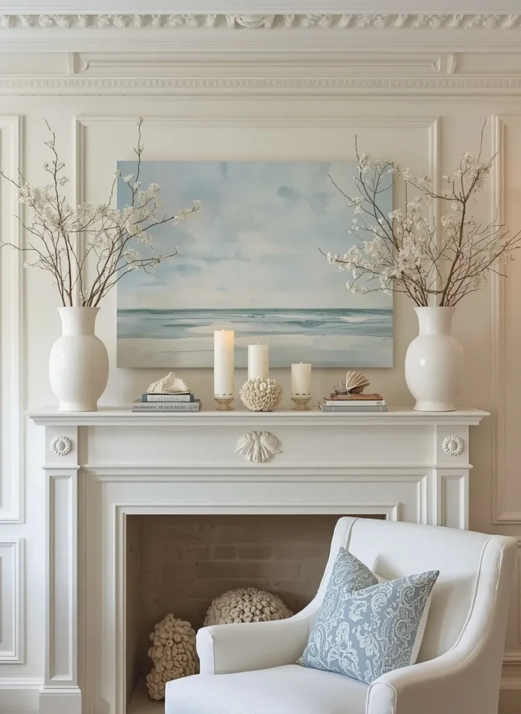 Traditional Coastal Watercolor Display