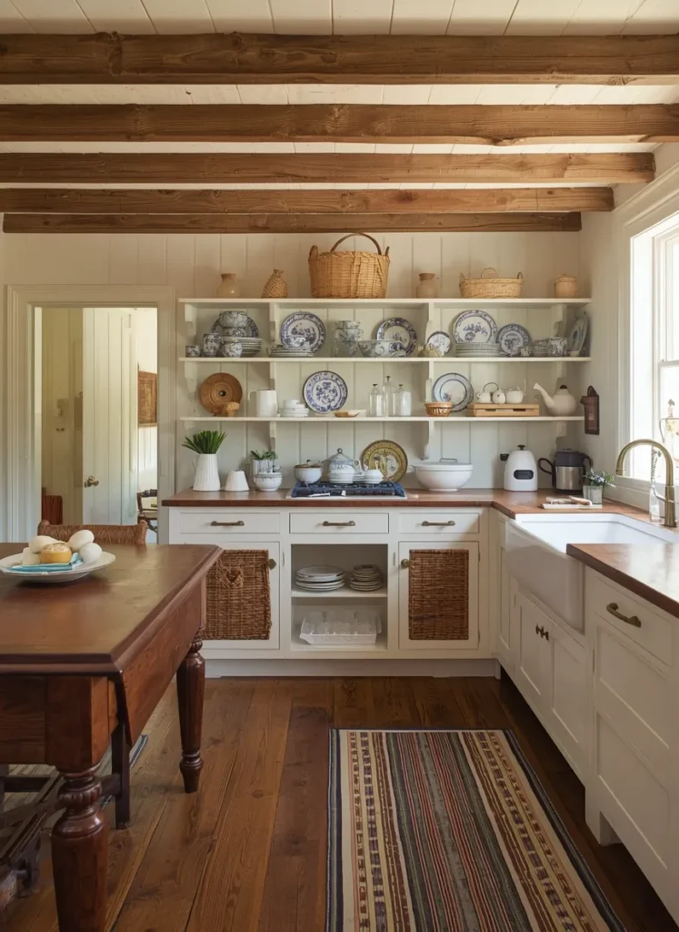 Vintage Farmhouse Cottagecore Kitchen