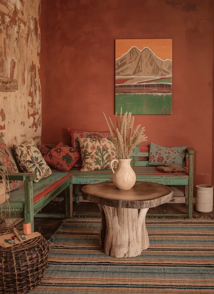 Vintage Painted Wood Alcove