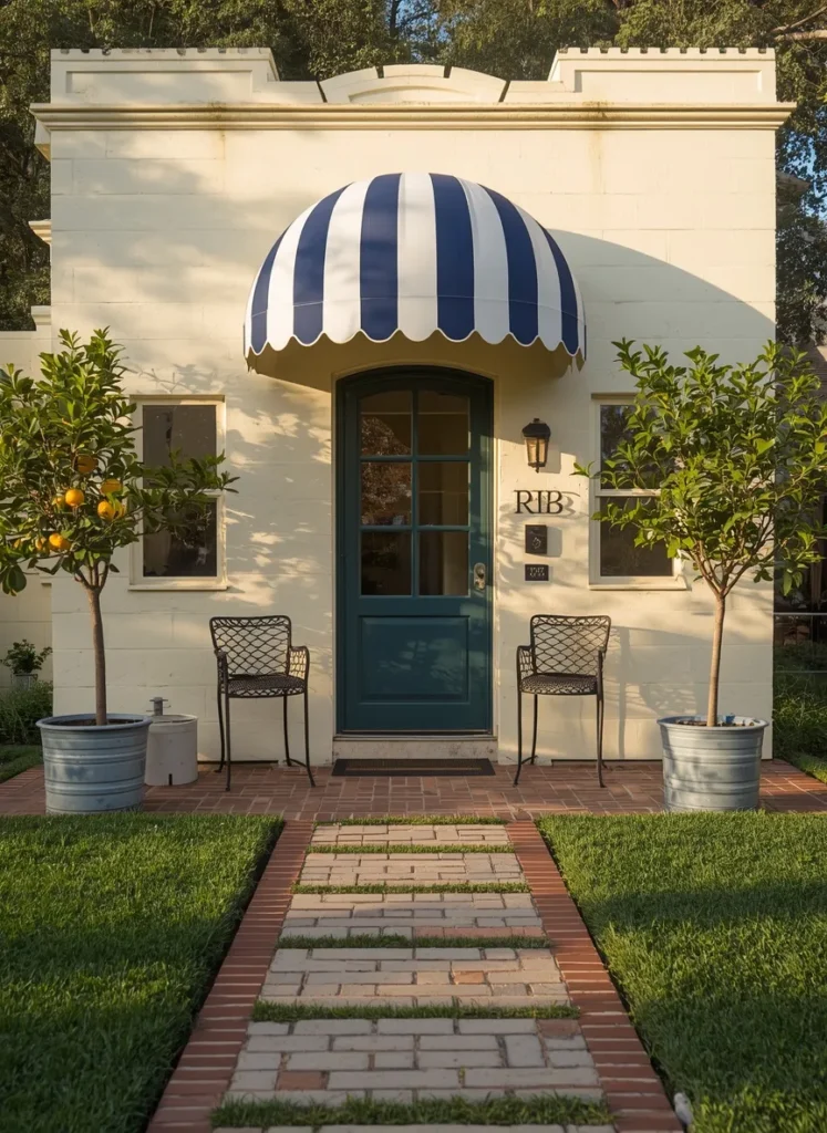 Vintage Striped Awning