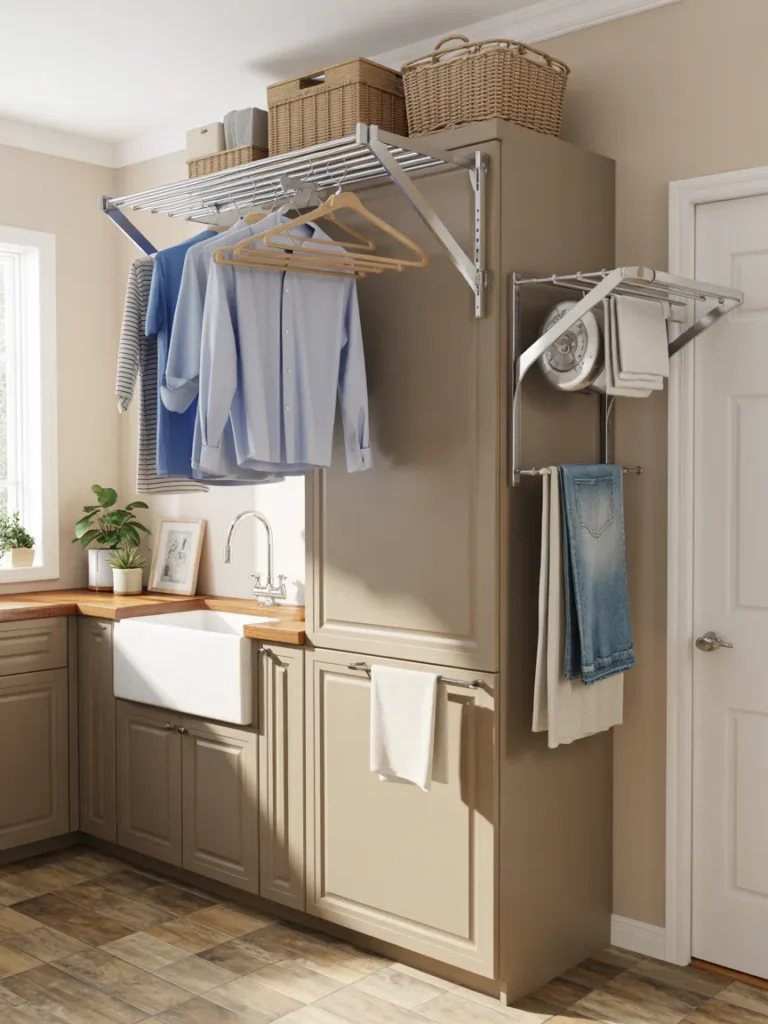 Wall-Mounted Drying Rack Ideas