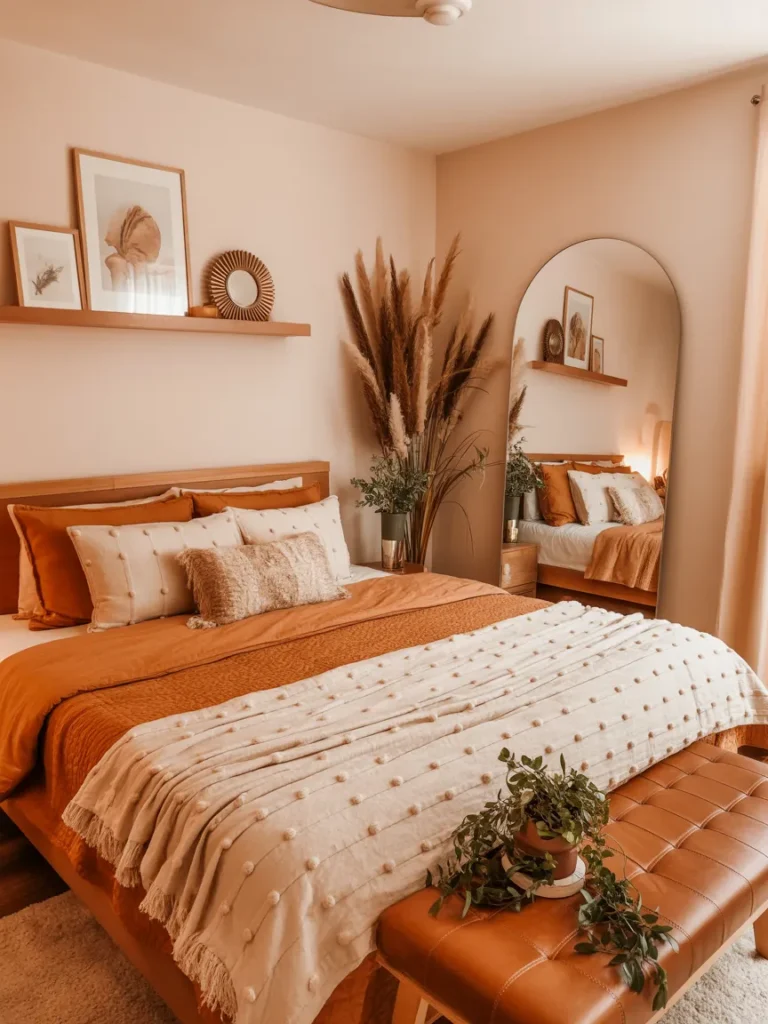 Warm Terracotta Boho Bedroom