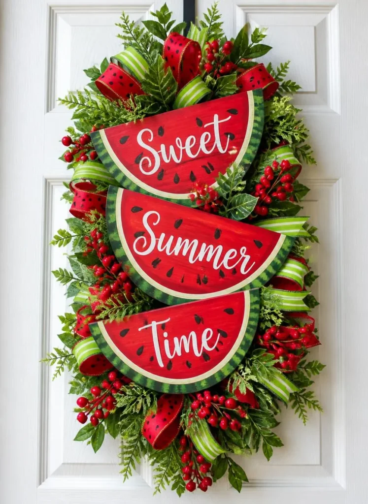 Watermelon Summer Time Wreath