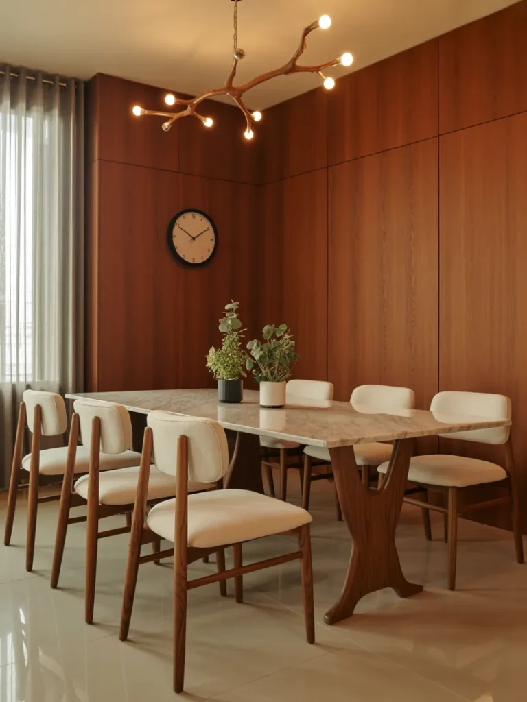 Wood Paneled Dining Retreat