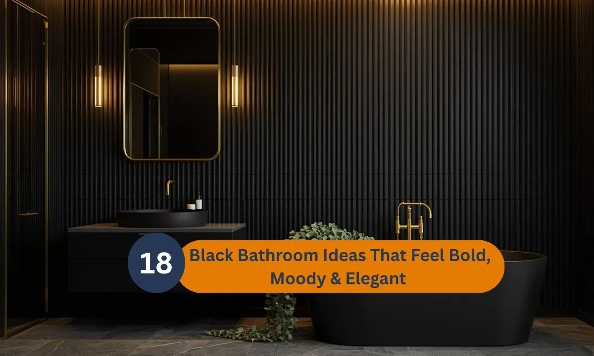 black bathroom ideas