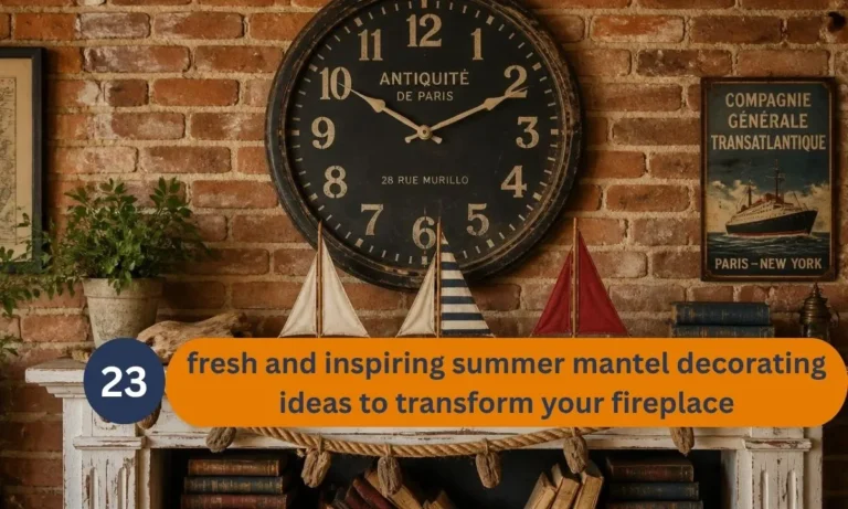 summer mantel decorating ideas