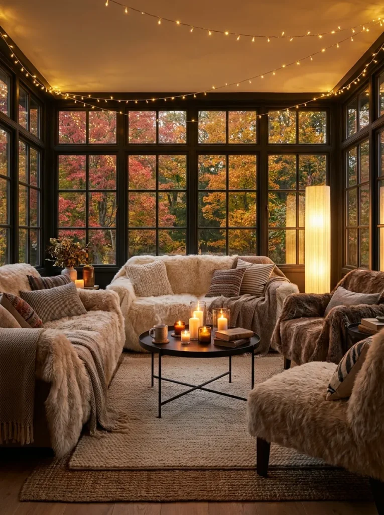 All Season Sunroom Fairy Light Cozy