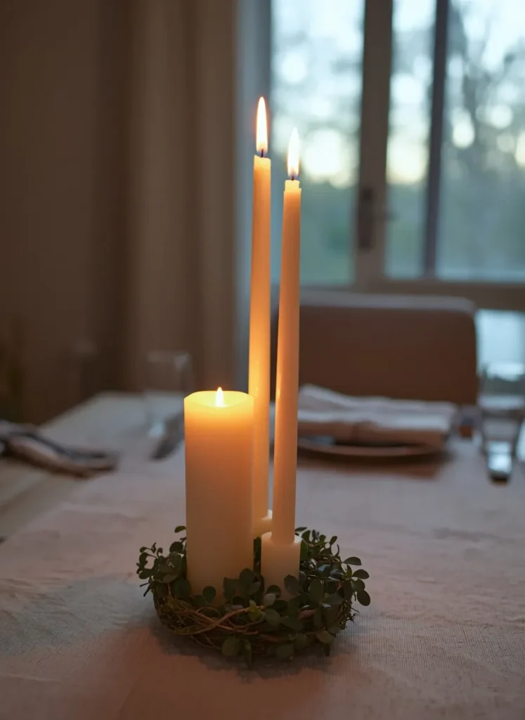 Braided Candle Cluster