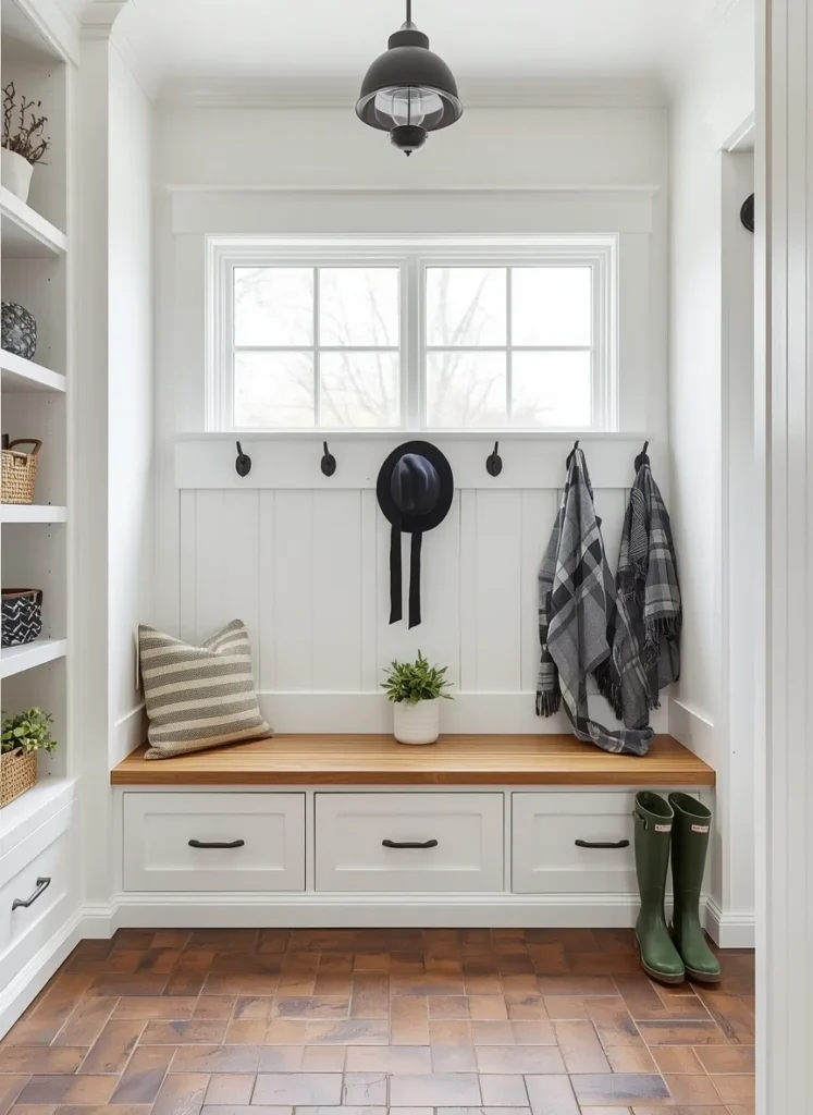 Bright White Drop Zone Bench