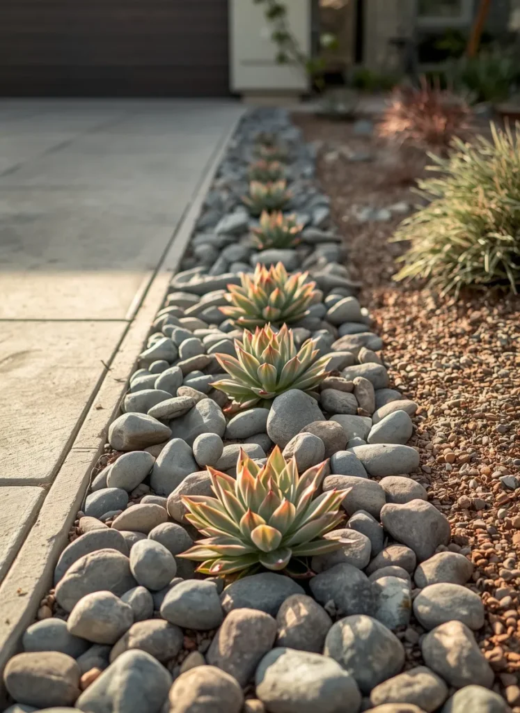 Succulent Rock Garden Edge
