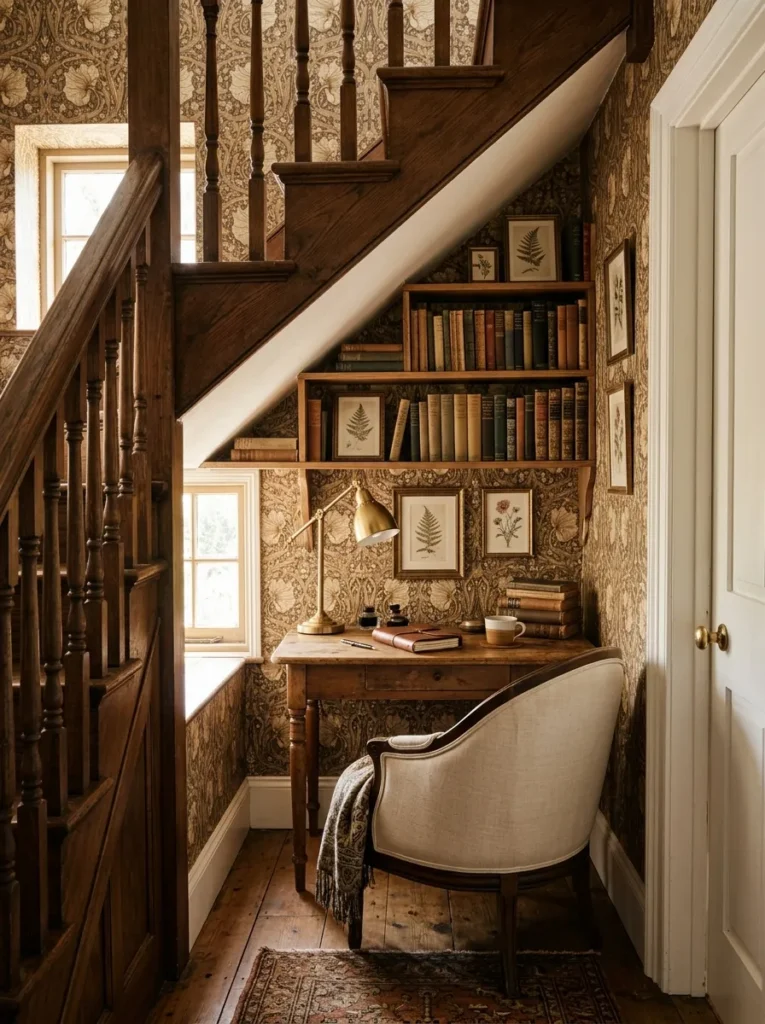 Under-Stairs Vintage Nook