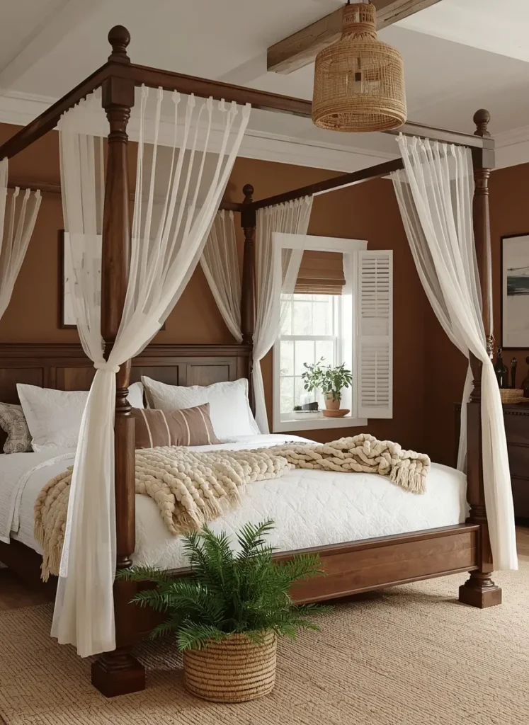 Wooden Canopy Poster Bedroom