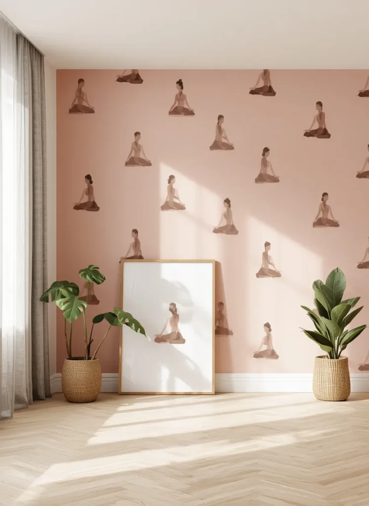 Yoga Pose Wallpaper Wall